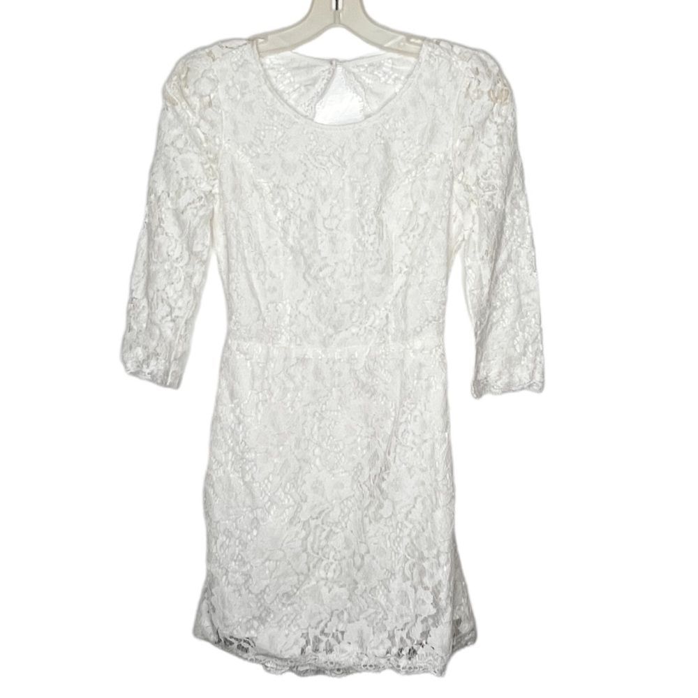 Impressions‎ White Lace Dress nwt